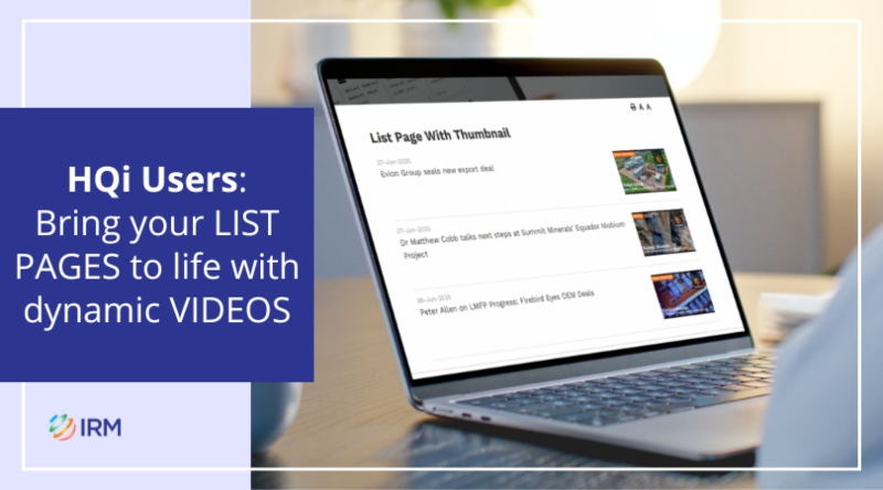 Videos On List Pages