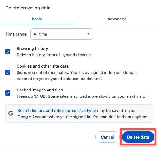 Delete Data