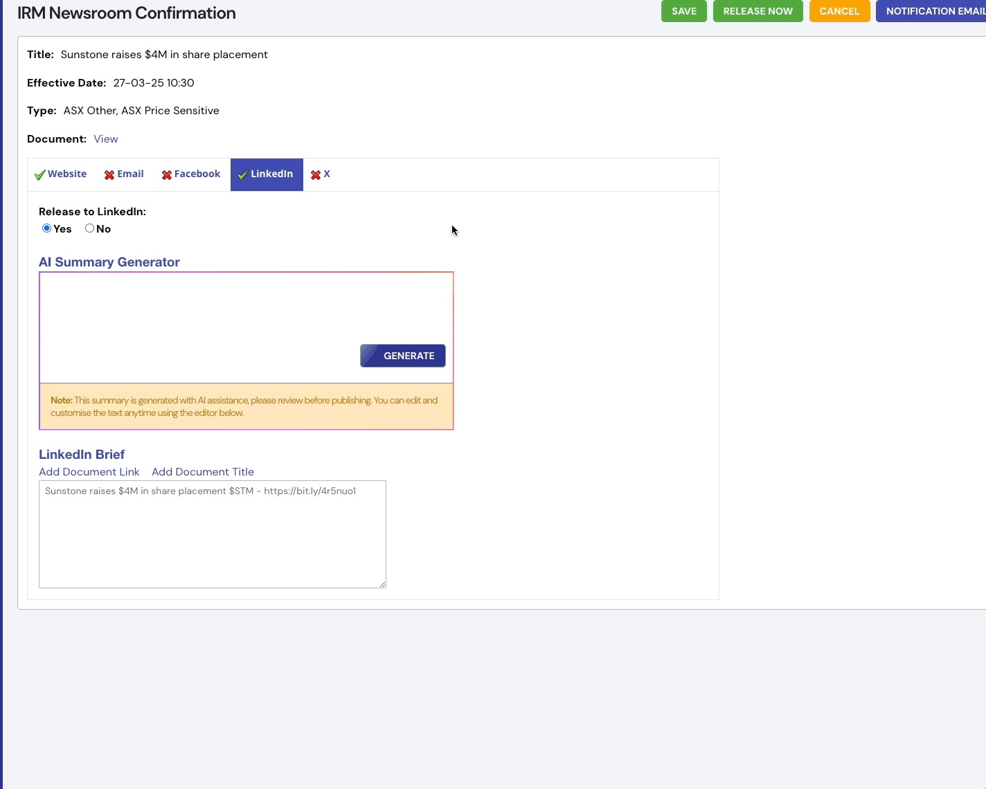 AI Summary Generator